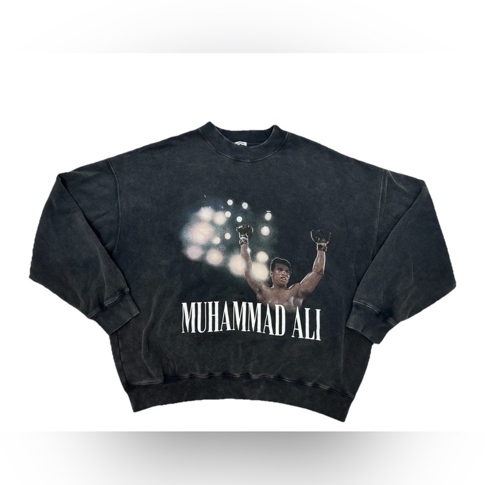 Abercrombie & Fitch Muhammad Ali Oversized AF Max Fleece Sweatshirt L Graphic